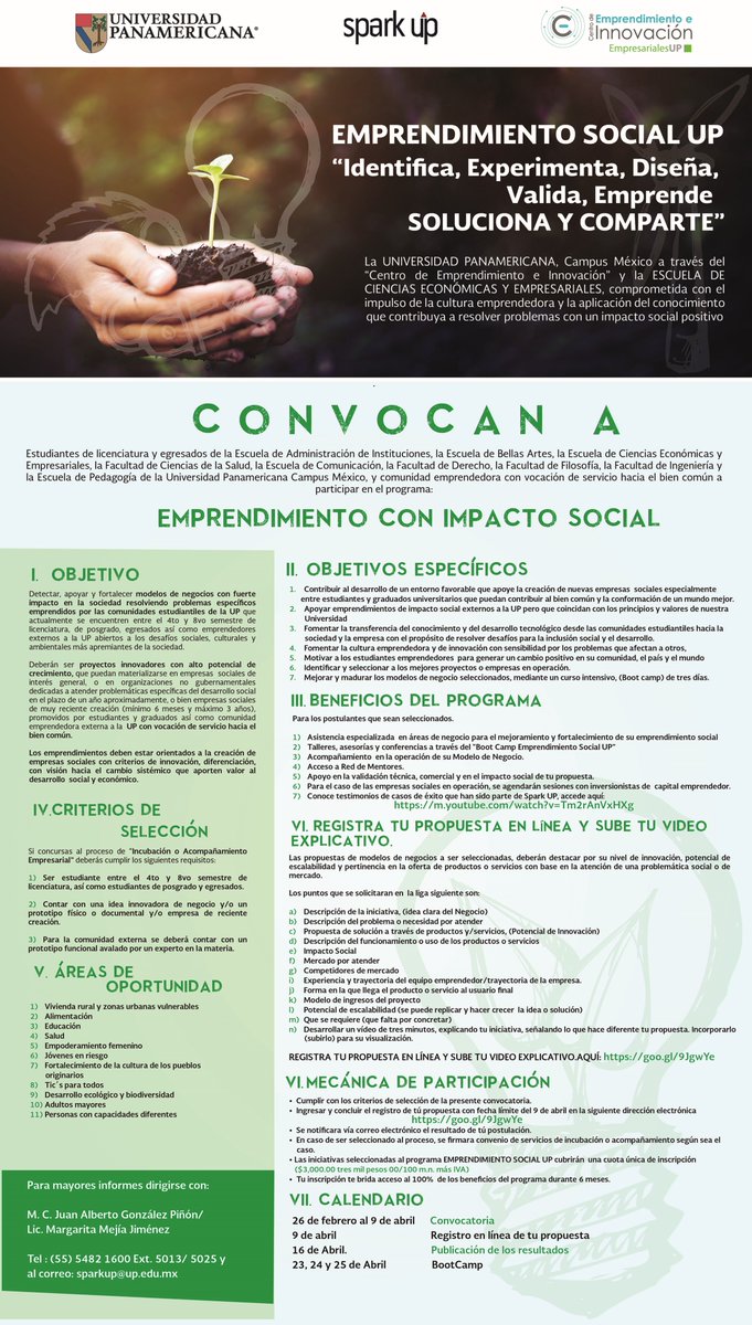 Invitamos a alumnos y alumni <a href="/UPMexico/">Universidad Panamericana Ciudad de México</a> a emprender. En dos años de operación de Spark UP hemos tenido resultados muy positivos