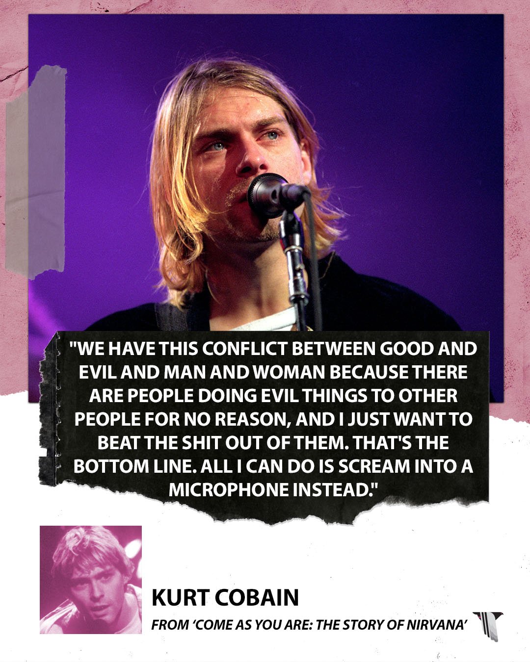 Kurt Cobain would have turned 51 years old today. Happy Birthday, Kurt, you are missed. 