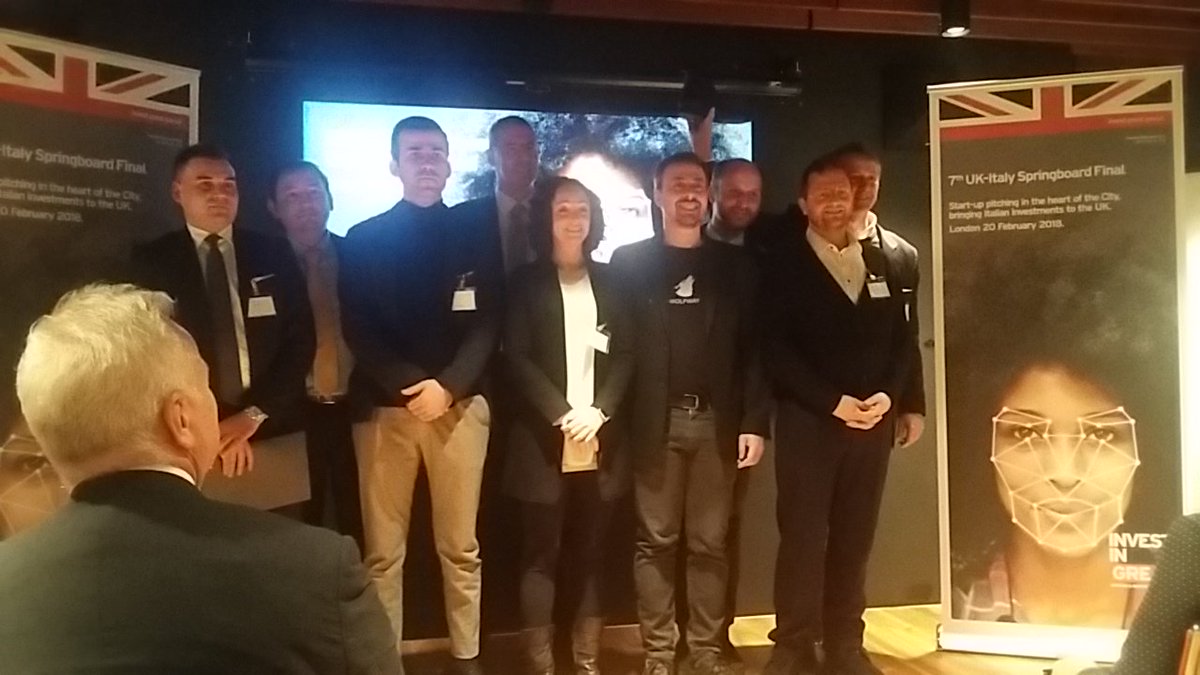 setsquared's tweet photo. Proud to support the 7th #UKItalySpringboard Final today at the Intesa Sanpaolo Innovation Hub in London run by @tradegovukITA. Such a great selection of promising start-ups pitching for investment and support in the UK #InvestInGREAT https://t.co/ZL13NbbdWc
