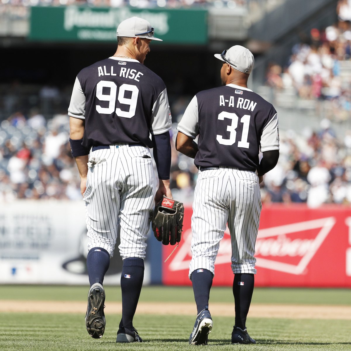 Paul Lukas on X: Notable Moments in NOB History: With MLB players  encouraged to wear nicknames for 2017's Players Weekend promotion, the  Yankees wore NOBs for first time in team history.  /
