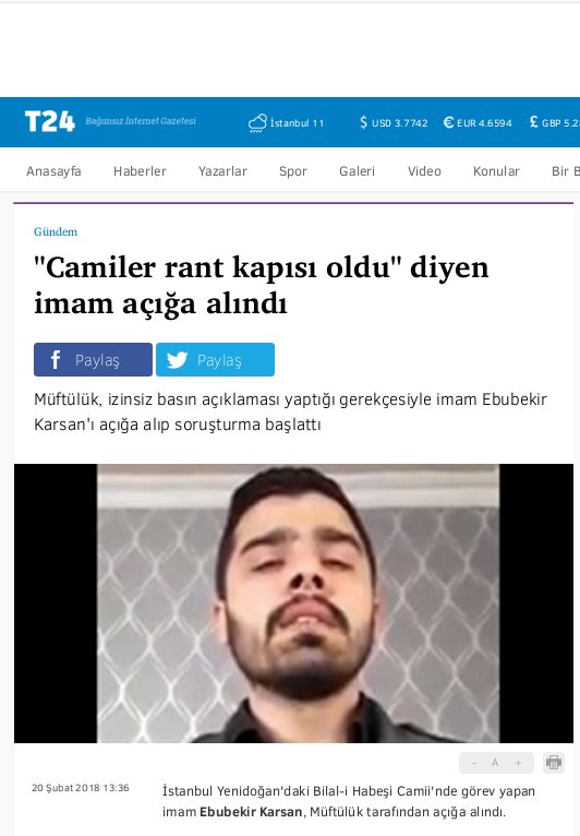 EvrimGBakan's tweet photo. Diyanetin pisliklerini anlatan imam açığa alınmış.

Yalakalık yapsa, pisliği engellemek yerine kendisi de pislik peşinde koşsa el üstünde tutulurdu muhtemelen.

Şu dönemde ŞEREFSİZLERİN EL ÜSTÜNDE TUTTUĞU kişi olmaktansa, böylesi daha iyi olmuştur.

#edho #merveninoyunu https://t.co/39kWDeIBcr