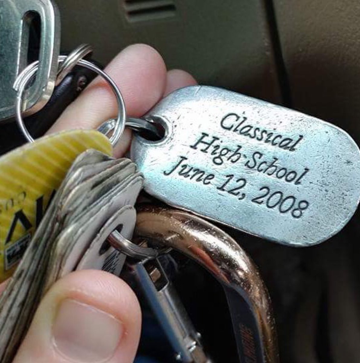 classicalhsaa's tweet image. In celebration of Classical’s 175th year, we’re asking alumni to share memories from CHS. Check out this CHS keychain sent in by @classical_10year! Do you have one? Comment below! Picture by Heather Grybas ‘08 #chsalumniarchives