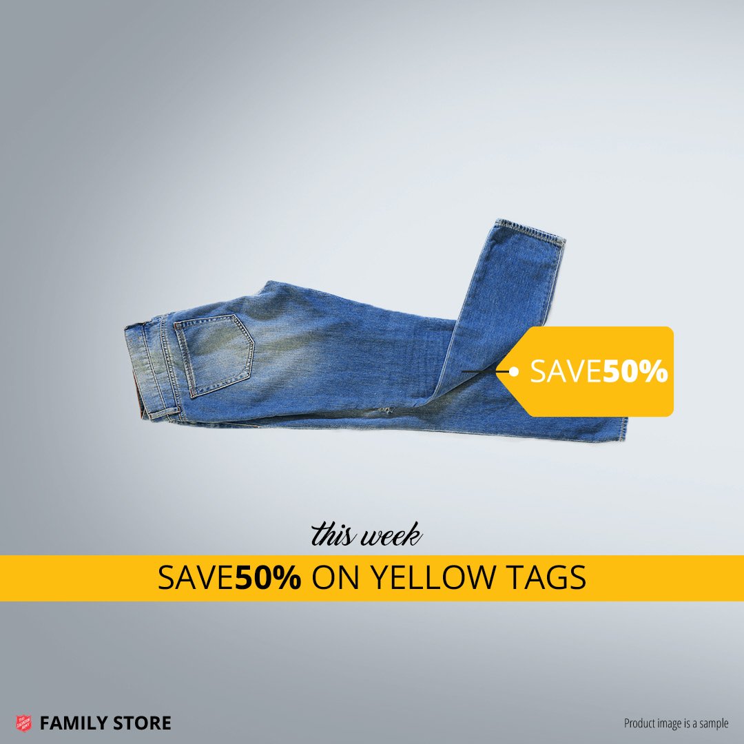 satruck's tweet photo. save 50% off yellow tags this week https://t.co/p5DwP6g4Ur