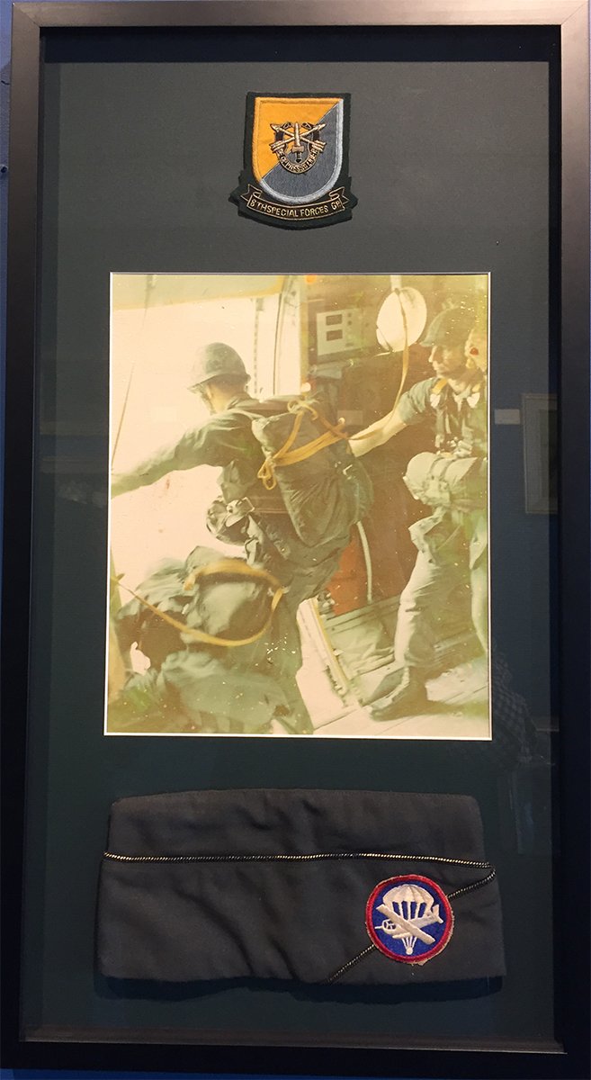 GearyGallery's tweet image. New custom #ShadowBox for a client: Vietnam Nam Special Forces Shadow Box. What would you like to #frame? #shadowboxct #customframect #customframingct #framingct ow.ly/S13G30iuoCs