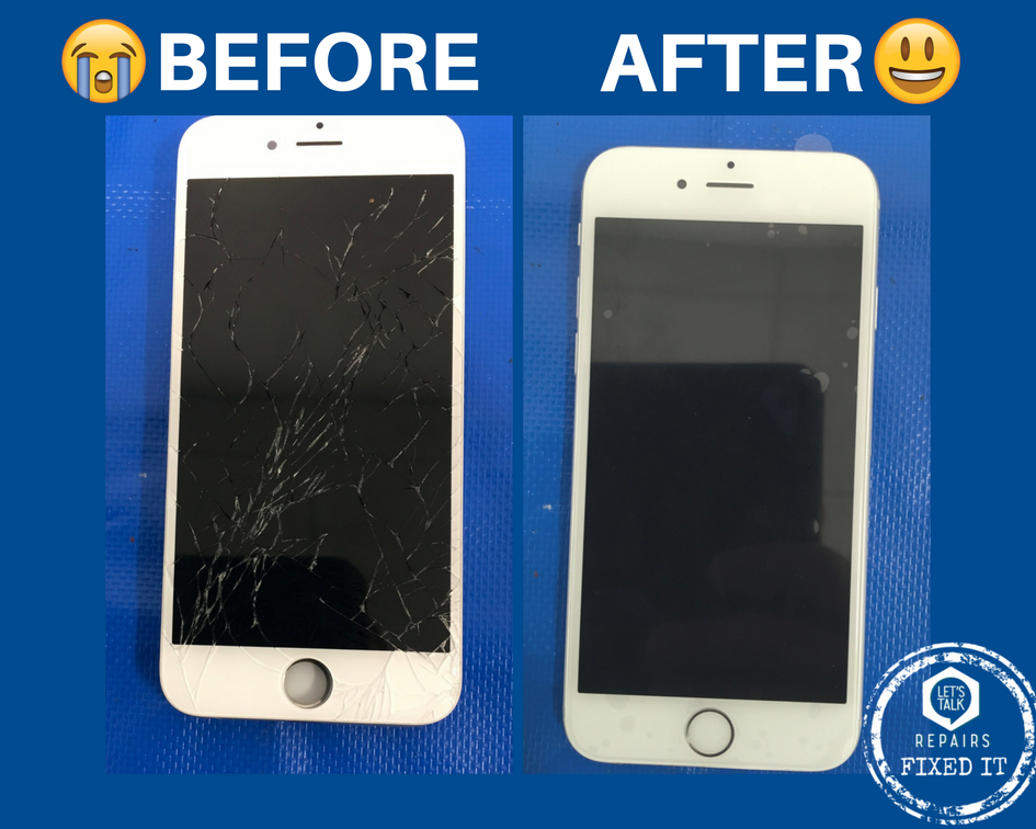letstalkrepairs's tweet photo. The Old vs The New! This iPhone screen looks fresh out of the box after we were finished with it 😎 👌 📱 
.
.
.
#LetsTalkRepairs #LTR #WeCanSeeYourCrack #smartphone #iphone #iphonerepair #brokenscreen #phonerepair #screenreplacement #screenrepair #brandnew #iphone7plus https://t.co/zcqhvm5cSG