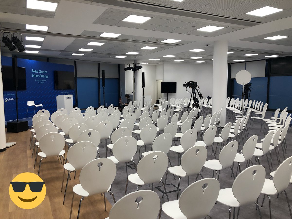 Tutto pronto per l’inaugurazione di domani. <a href="/Cefriel/">Cefriel</a> #CefrielNewEnergy