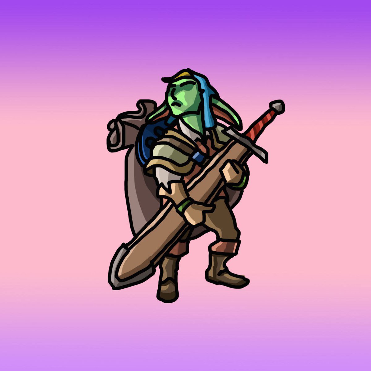 idlemerchant's tweet photo. An orc that only knwos one word “Keep”. Download now and hire him to help you find relics! https://t.co/gUxAfjlclJ