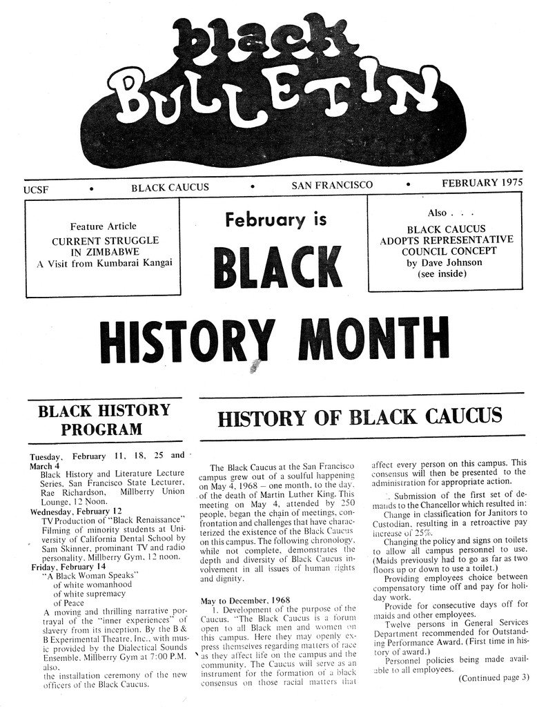 A look back at Black History Month activities organized by the <a href="/UCSFBlackCaucus/">UCSF Black Caucus</a>: blogs.library.ucsf.edu/broughttolight…