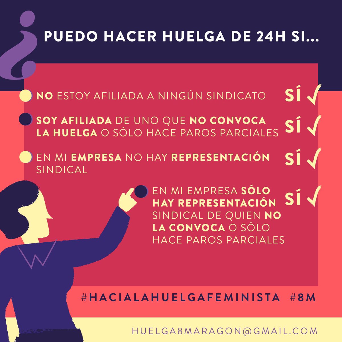 EnjambreFem's tweet photo. #HaciaLaHuelgaFeminista #8M #Informacion 

¿Puedo hacer huelga laboral? https://t.co/yC3OzCGzJD