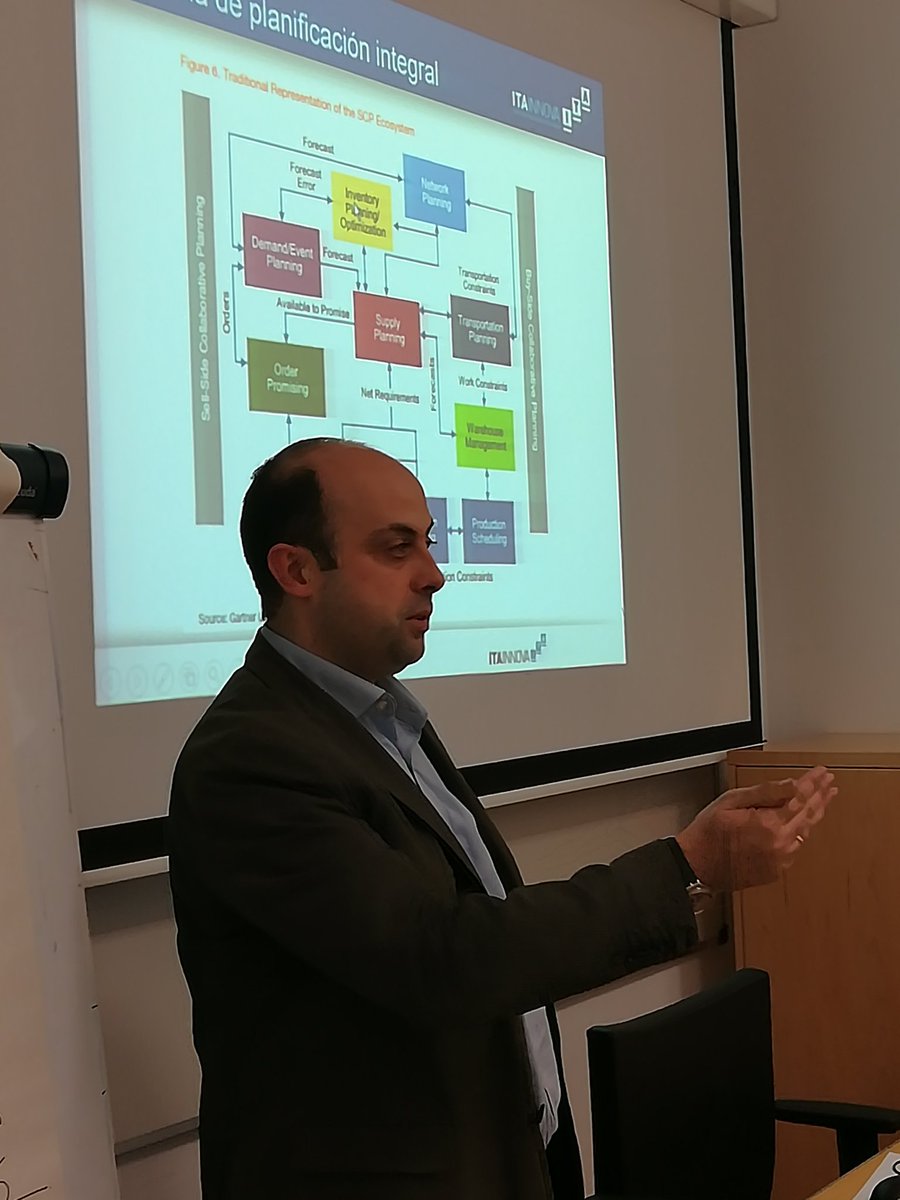 pilarfalarcon's tweet photo. Taller #clusterALIA de Data Analytics y PrevisionDemanda para #logistica en @ITAINNOVA con grandes profes @DavidCipres @miriam_garcia_m "Descriptive and Presdictive Analytics" https://t.co/tKdBa2oaDI