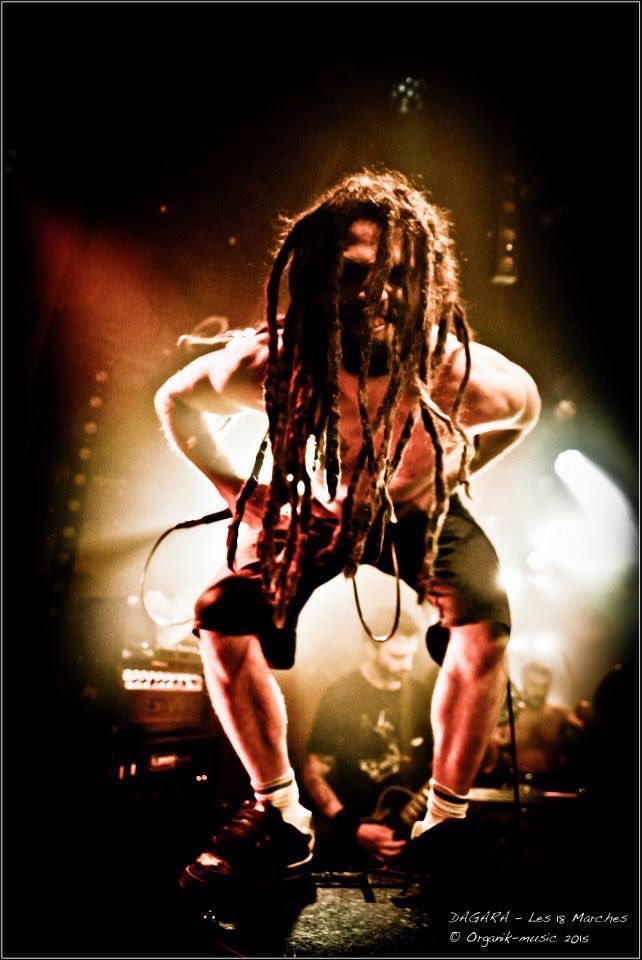 DagaraOfficial's tweet image. Can you hear me ?
Photo by @organikmusic 
#dagara #reminiscence #newalbum #singer #screaming #dreadlocks #dreads #metal #frenchmetal #live #concert #stage #tour #gig