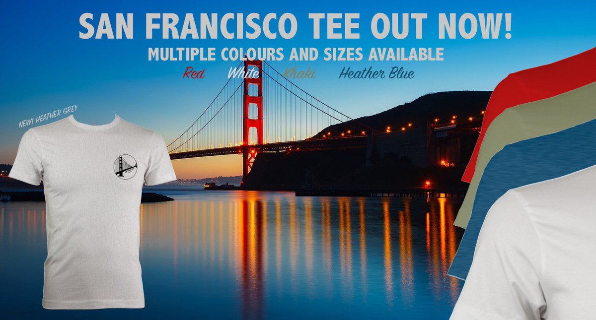 CaliRepublicUK's tweet photo. OUT NOW! #SanFrancisco Tee. Available in multiple sizes and colours. https://t.co/T8YUIP7mxc https://t.co/NVDUplIQ8a