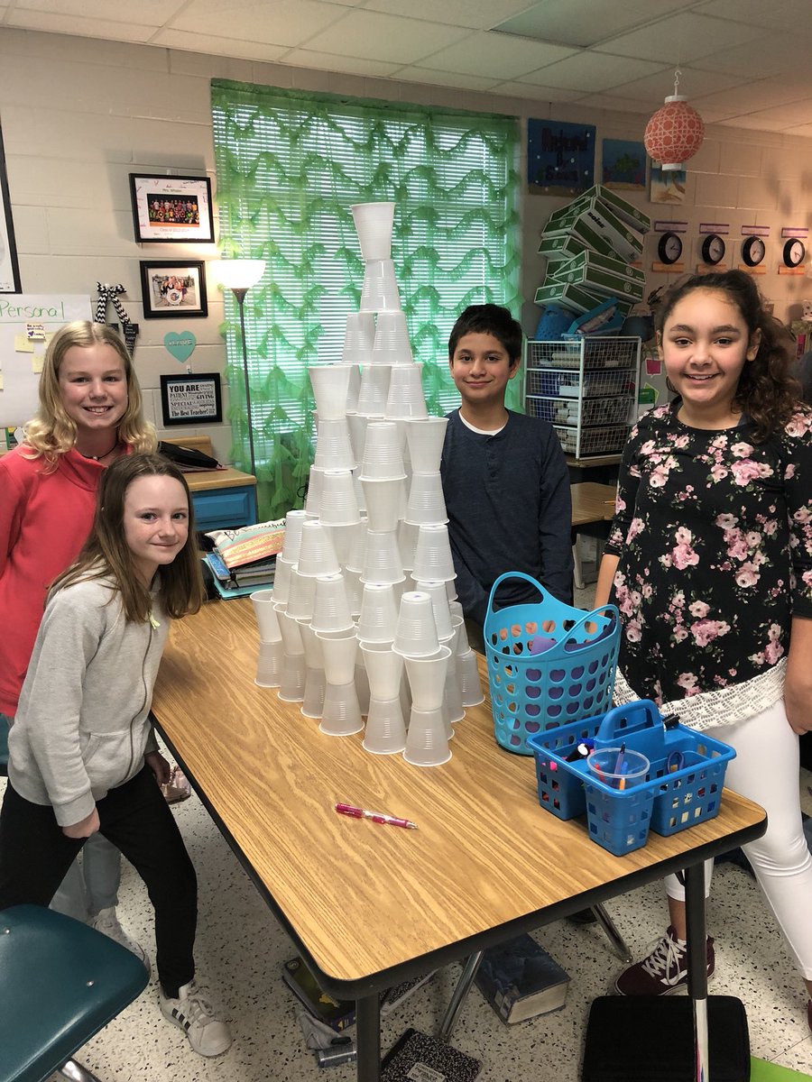 Kelli Whalen (@mrswhalen3o) on Twitter photo Happy 100th Day! Who can build the tallest cup structure using all 100 cups? The tallest structure was 79in tall. <a href="/LorrieVoshell/">Lorrie Voshell</a> <a href="/LindaSidone/">Linda Sidone</a> <a href="/ThreeOaksElemVB/">Three Oaks Elem</a> <a href="/MrsBMcLaughlin/">Barbara McLaughlin</a> Happy 100th Day! Who can build the tallest cup structure using all 100 cups? The tallest structure was 79in tall. <a href="/LorrieVoshell/">Lorrie Voshell</a> <a href="/LindaSidone/">Linda Sidone</a> <a href="/ThreeOaksElemVB/">Three Oaks Elem</a> <a href="/MrsBMcLaughlin/">Barbara McLaughlin</a>