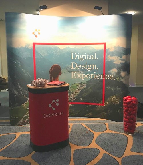 codehouse's tweet photo. We're all set up &amp; ready to welcome everyone at #DigiWealth18 tomorrow. See you there! https://t.co/89UiLIkCqz