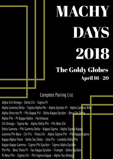 Machy Days is about 2 months away, are you as excited as we are?? Take a peek below for a complete pairing list!