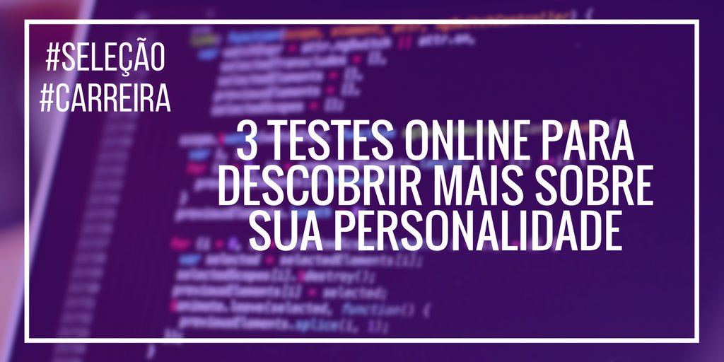 devtutorialblog's tweet image. #PostNovoNoBlog
Sabia que autoconhecimento é muito importante para sua carreira profissional? 😆 Pois então, dá uma olhada nesse post com os 3 melhores testes onlines para saber mais sobre sua personalidade 😉
bit.ly/2sJbvDG