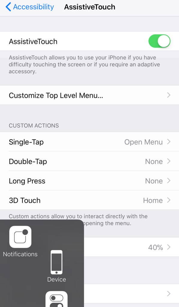 nishugoel's tweet image. @AppleSupport @Apple @iPhone7users please see the issue with #assistivetouch partially displayed..🧐 pls have some fix the #bug #iphoneissue