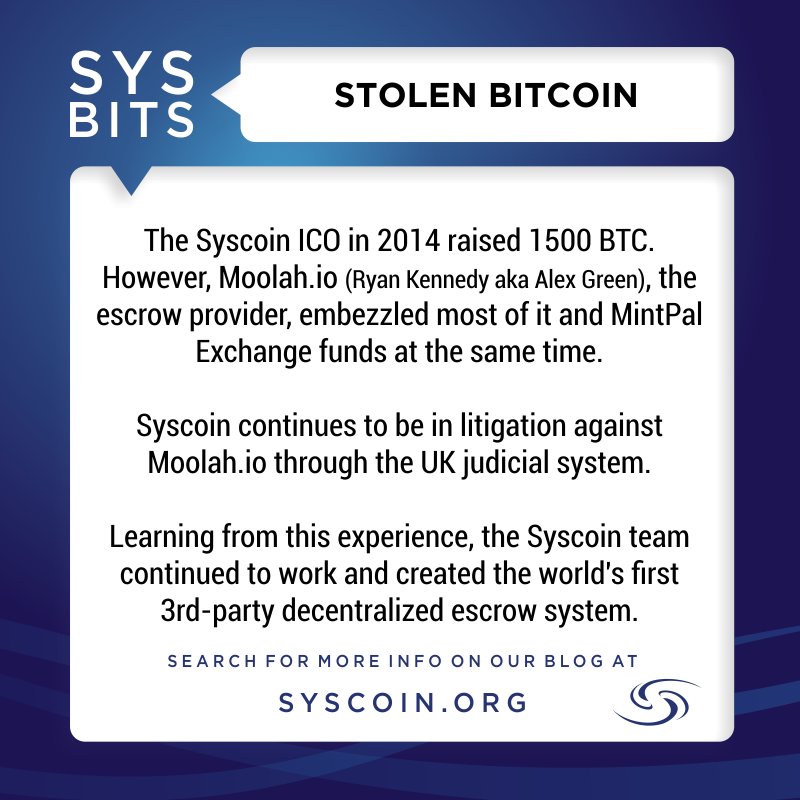 syscoin's tweet photo. More #SYSbits: Simple tips or info to help you navigate and understand #Syscoin, #Blockmarket and all we have to offer. https://t.co/1J2DYMmniM #sys2018 #bitcoin #blockchain https://t.co/NwpId8YYvG