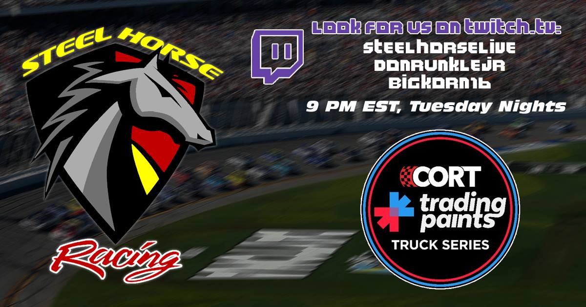 DonRunkle_00's tweet image. @CORTuesday Trading Paints Truck Series - Iowa
@SteelHorseRcg @SteelHorseTV 
twitch.tv/donrunklejr
#TPTS