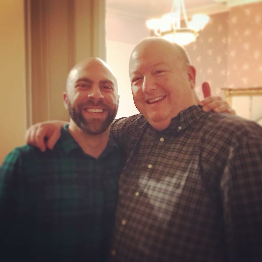 A heartwarming pic of <a href="/ZacharyBaritone/">Zachary Nelson</a> brushing up, possibly the wittiest character in opera, Figaro! W/ acclaimed teacher Bill Schuman before Zachary takes on the title role in Mozart’s Nozze <a href="/semperoper/">semperoper</a> #baritone #alumni #Mozart