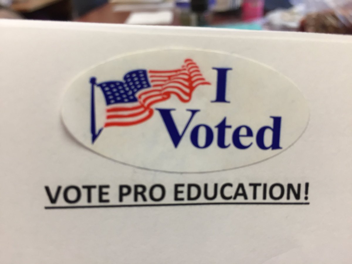 TBartsch1's tweet photo. I #BlockVoted for #PublicEducation today!!!  #CanDan. #VoteScottMilder. @Texans4E @pastors4txkids @TxEdVote @LWVTexas @TXlege https://t.co/t7zH5G9LLX