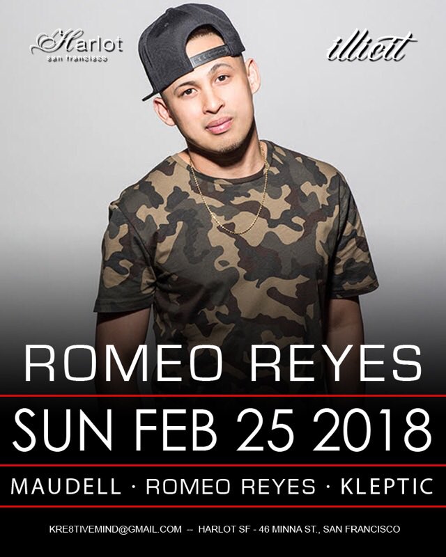 It’s Finally Happening! 1 Of The BEST DJs in the Bay @ROMEOREYES is making his debut at the Hottest weekly party in the party <a href="/HarlotSF/">Harlot San Francisco</a> this Sunday Feb.25th #LetsGo