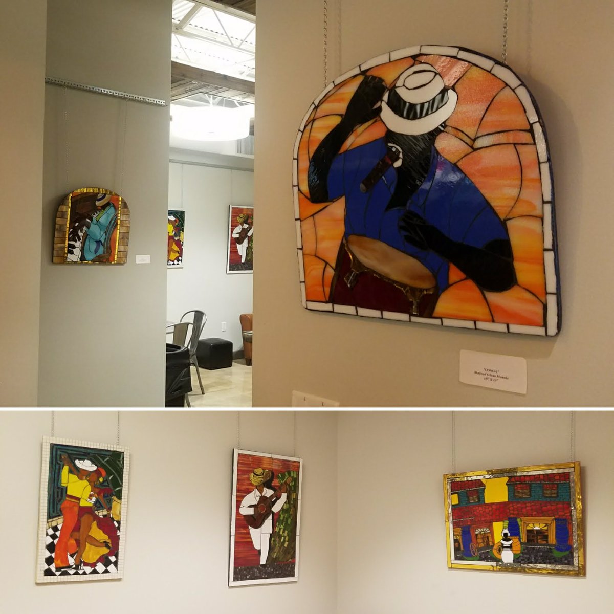 8CountTampa's tweet image. Now on display through March @ThePorticoTampa, an exhibit of Ybor inspired mosaics by local artist Maria Ortiz.Be sure to check them out next time you drop by for a bite! #8count #creativity #smallbusiness #create #tampaartists