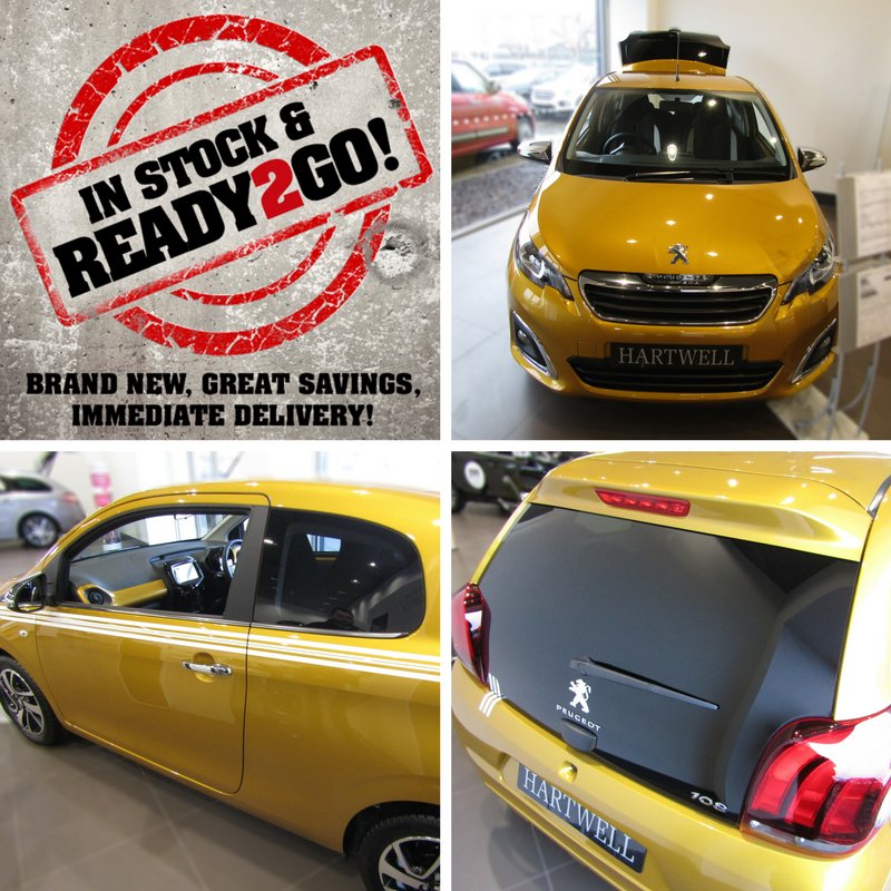 Fancy something a bit special? Then why not get this Peugeot 108 Collection for only £174.23 per month with 4.9% APR.  Was £12,800 and now £10,900 with a SAVING of £1,900. Find out more here; hartwell.co.uk/offers/peugeot…