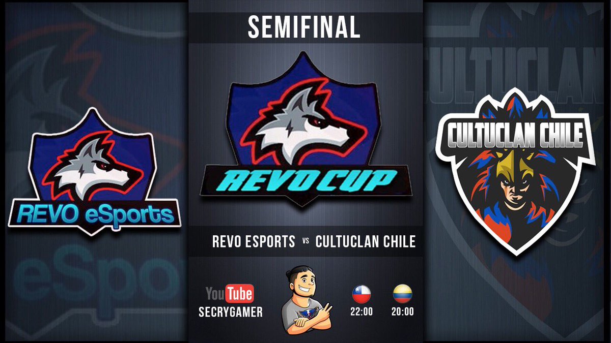 🌌 Esta noche jugamos las semifinales de la 
🏆<a href="/CopaRevo/">Revo Cup</a> frente a @CultuclanChile !

🔜 <a href="/GmgRevo/">@Revo eSports</a> A 🆚 @CultuclanChile 
⌚️ 22h 🇨🇱 /20h 🇨🇴 

🎙 youtube.com/channel/UC8IpC…