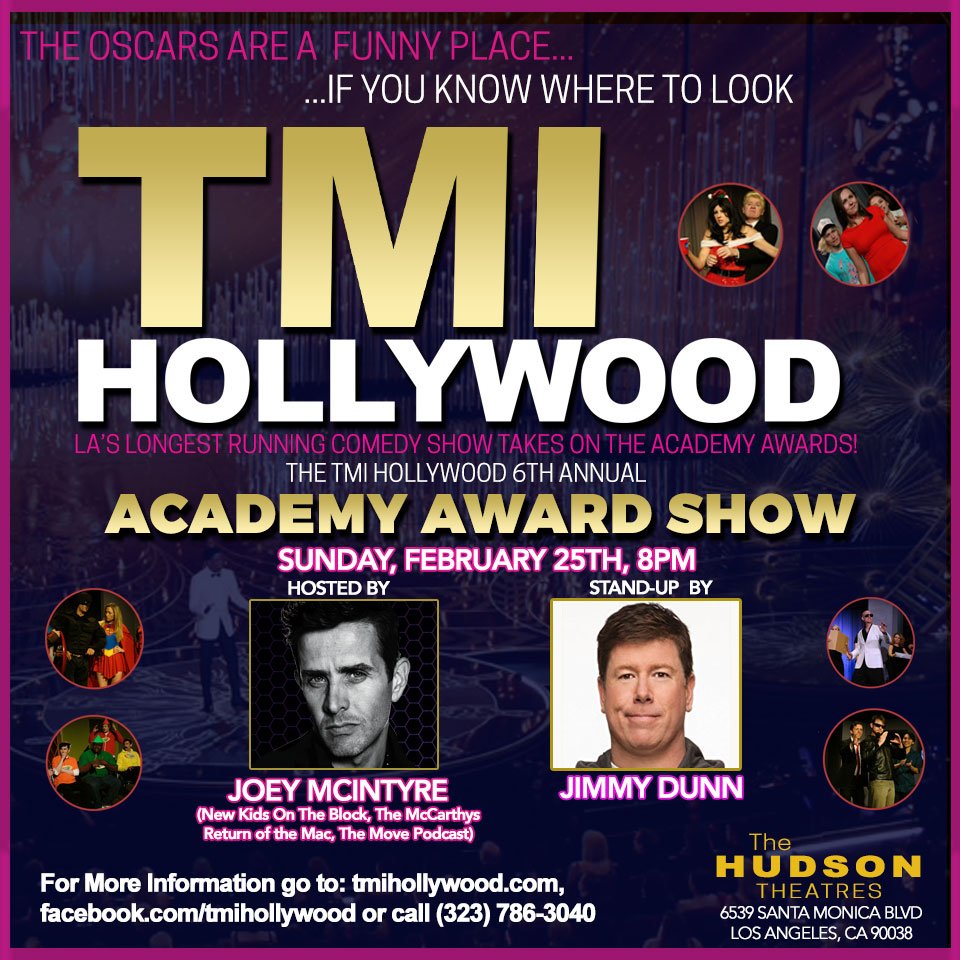 tmihollywood's tweet photo. It's a McCarthys reunion, as @jimmydunncomedy will be joining us this Sunday, with his tv brother, @joeymcintyre , for our 6th Annual Academy Awards show, this Sunday night! Tickets are available but extremely limited at https://t.co/OcoU4oOIpD #nkotbforever #joeymac #mccarthys https://t.co/btKAJ9tvcz