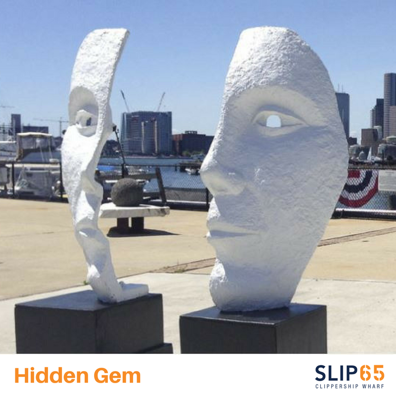 slip65condos's tweet photo. #HiddenGem: The  public art #sculptures you've spotted along the #Eastie waterfront are part of the @Harbor_Arts gallery on the Harborwalk. Learn more: https://t.co/4Zhl705Zn9 https://t.co/PPC5Bu05kF