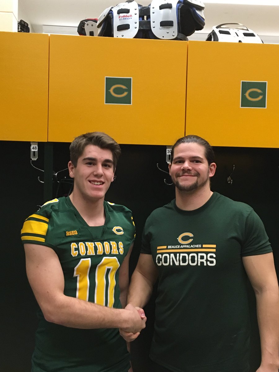 cegepba's tweet photo. Le très convoité quart-arrière Jacob Gosselin se joint aux #condorscba  https://t.co/6RAxBWXkqw @rseq1 #rseq #colldiv2 @RBoutinJDQ https://t.co/swr3ULBX5r