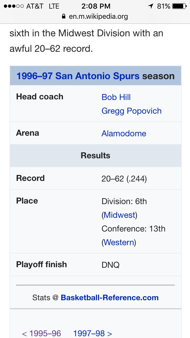 ptrogers763's tweet photo. @ColinCowherd @TheHerd you said yourself on one show that this was a tank year that benefited them to get Duncan and allowed Pops dynasty to continue passed David Robinson. Doesn't always work but in this case it 100% did https://t.co/WS6ux8p9P6