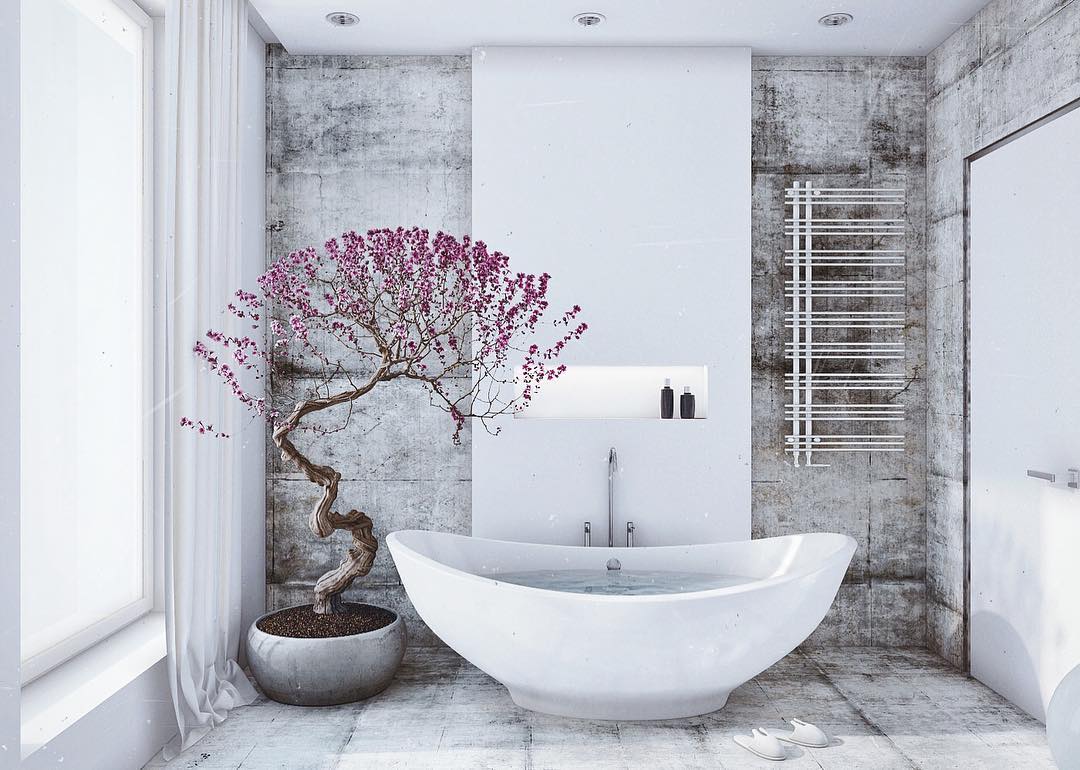 5style's tweet photo. Zen beauty... Designed by Angelina Alekseeva. #5STYLE #minimalism #modern #architecture #minimal #luxury #bathroom #design https://t.co/uLn3I5m8bl