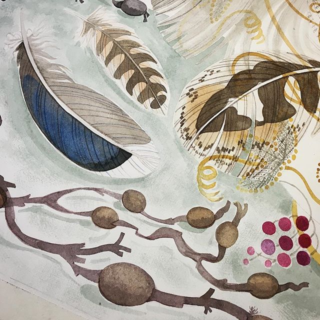 angielewin's tweet photo. A watercolour in progress, for my exhibition @ScottishGallery in May. I'll share details of all the new paintings on my website in the run up to the show opening... https://t.co/VvgyM4LcWw https://t.co/mCJcdzh15F