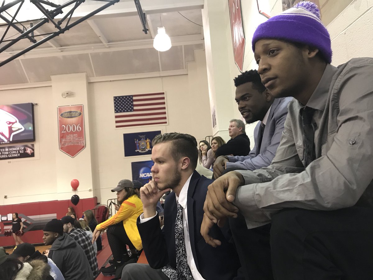 Brothers McAnthony, Cordell and Ethan at the basketball game this past weekend