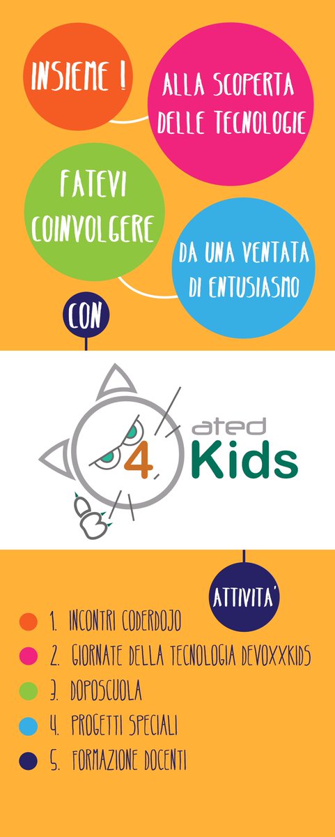atedIctTicino's tweet image. ated4kids imparare divertendosi youtu.be/Egi3-MNZ_s4 via @YouTube
#CoderdojoLugano #Devoxx4kids #corsi #programmazione #robotica #linux #phyton #schratch #3dmodelling #3Dprinting #GraphicDesign #kids #Enjoy