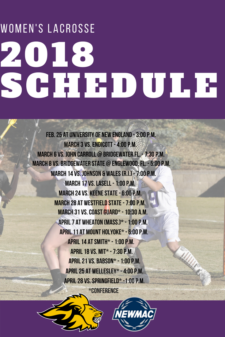 Lacrosse season is upon us! Starting on Sunday afternoon, <a href="/ECwomensLAX/">Emerson Women's Lax</a> gets back onto the field to kick off its 2018 schedule on the road and will face off against <a href="/UNESports/">UNE Athletics</a> at 3:00 p.m.

FULL SCHEDULE: buff.ly/2okJAVe