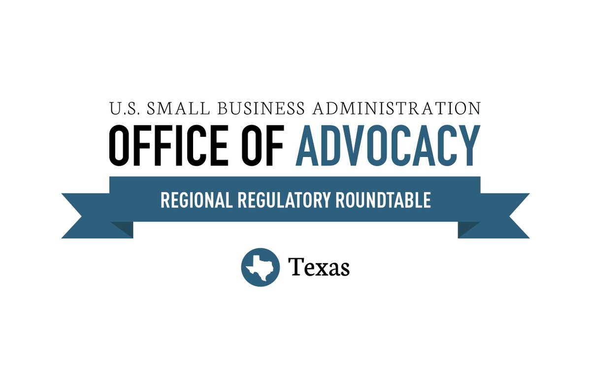 AdvocacySBA's tweet image. Are Federal Regulations affecting your Texas small business? We want to hear from you! Come to our roundtable in Houston 2/27 and San Antonio 3/1. Sign up here go.usa.gov/xnMqQ #RegReform #Texas @SBAsouthcentral