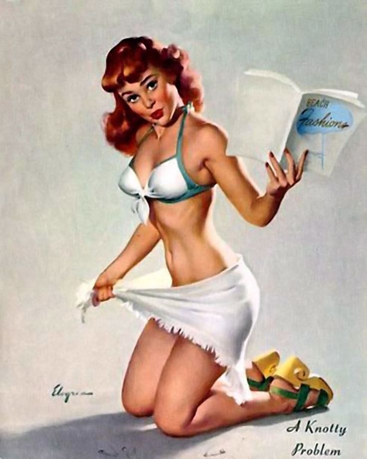 SoulsRetro's tweet photo. Todo dia uma #pinup diferente na #pinupland Soul Retro  #curta no #Facebook a #pinupdodia. Hoje, mais uma belezura de #GilElvgren ,''A Knotty problem". 😍😍 https://t.co/3ROi1RPVjP