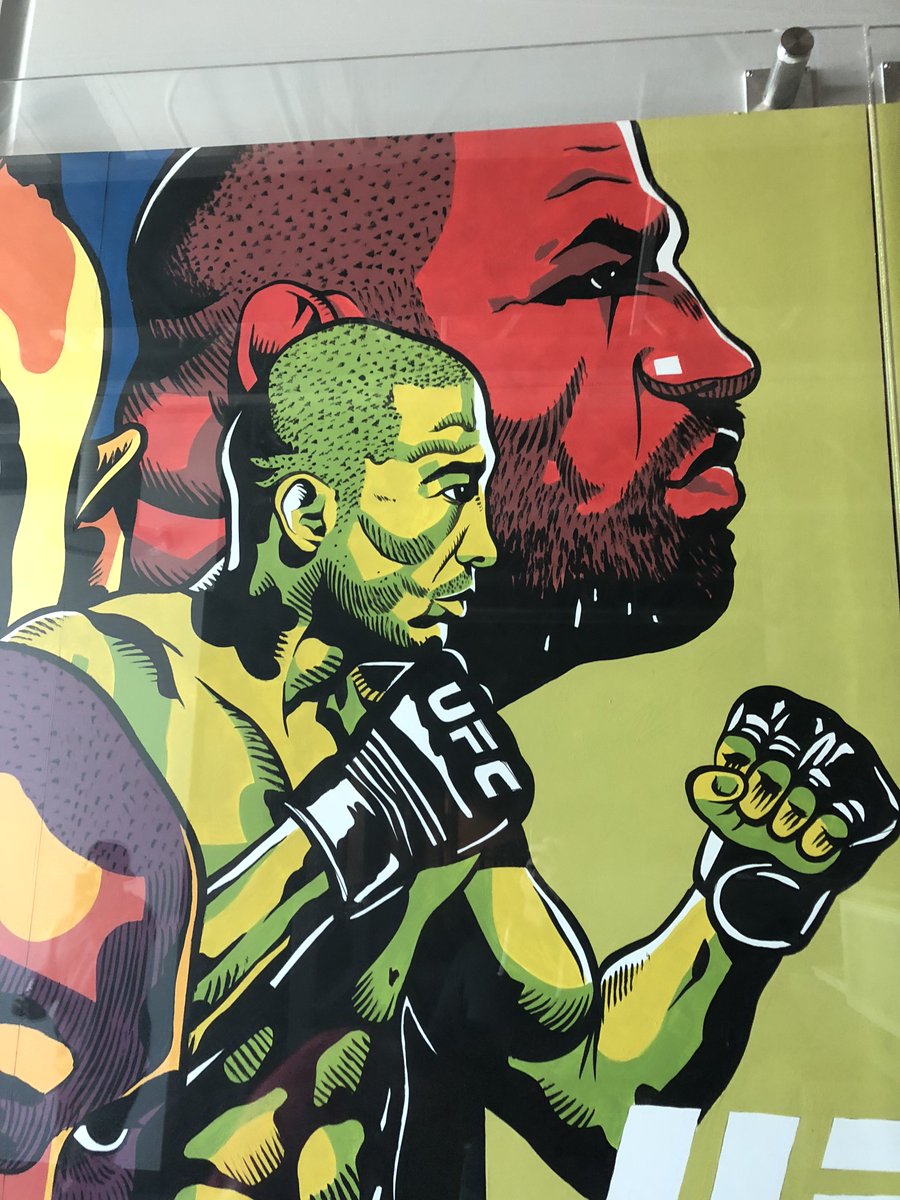 Saw this cool #UFC200 mural at @ufcpi. That was a good night.