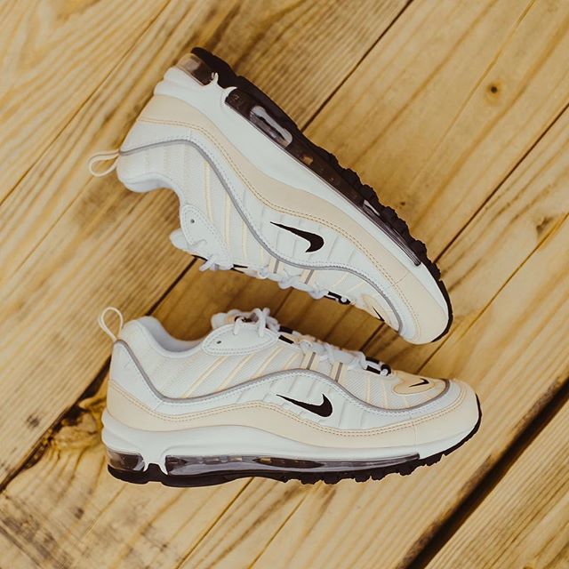 Rock Kicks on Twitter: "Women's Nike Air Max 98 (White/Black-Fossil) now available in-store and Sizes 5.5 - 12. $160. #nike #98 #rockcitykicks #womensfashion https://t.co/D8rwyjsIfZ" / Twitter