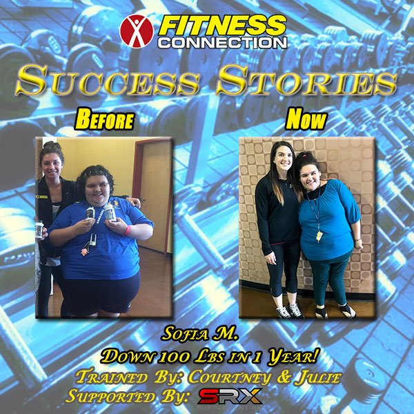 supplementrx's tweet photo. Congrats Sofia @FitnessConnectn losing 100 pounds in just 1 year with the help of your trainers and #SupplementRx!
*
*
*
#Fitness #HealthyLifestyle #SupplementRX #SRXNation #SRXLifestyle #TransformationTuesday #DailyEssentialsMultivitamin #RxOils #BasicFoundationProgram https://t.co/HooKANYYSb