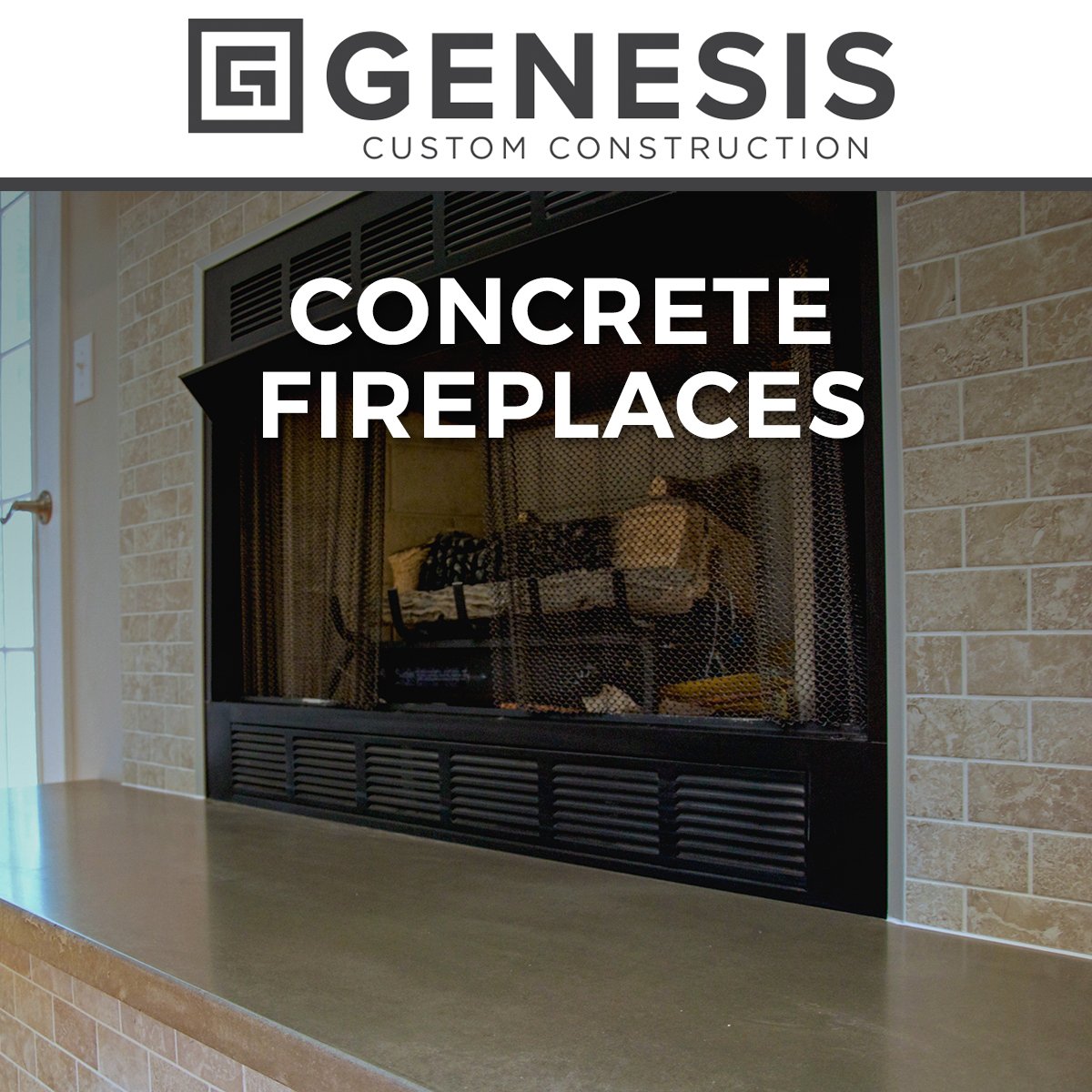Genesis_Custom's tweet image. #GenesisConcreteCountertops design, build, and install custom #gfrc #ConcreteFireplaces to meet our customers specific wants and needs. We also specialize in #FireplaceSurrounds #KitchenCountertops and #ConcreteMantles.