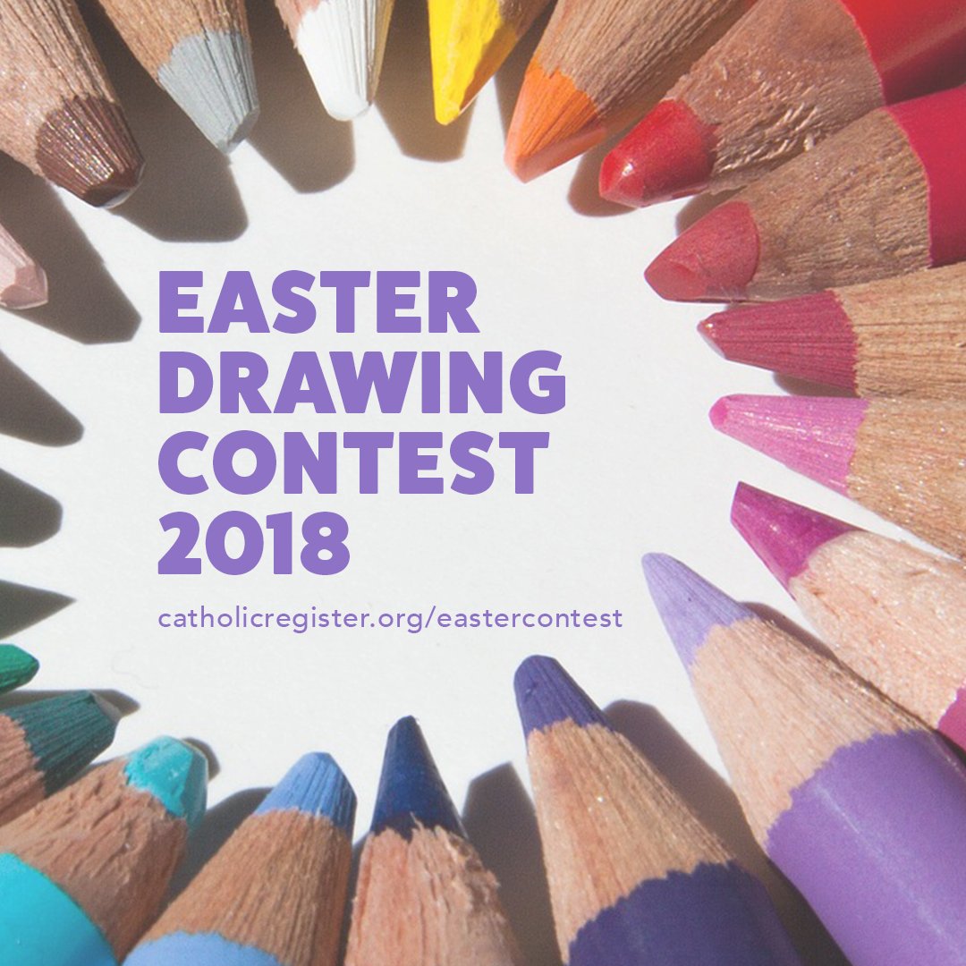 The Catholic Register (@catholicregistr) on Twitter photo Teachers and students Grades 1 to 8: Join our 7th annual #Easter drawing contest! Deadline: March 23, 2018. For details: ow.ly/OzVA30is724 <a href="/DurhamCatholic/">Durham Catholic District School Board</a> <a href="/PVNCCDSB/">PVNCCDSB</a> <a href="/DPCDSBSchools/">Dufferin-Peel Catholic District School Board</a> Teachers and students Grades 1 to 8: Join our 7th annual #Easter drawing contest! Deadline: March 23, 2018. For details: ow.ly/OzVA30is724 <a href="/DurhamCatholic/">Durham Catholic District School Board</a> <a href="/PVNCCDSB/">PVNCCDSB</a> <a href="/DPCDSBSchools/">Dufferin-Peel Catholic District School Board</a>