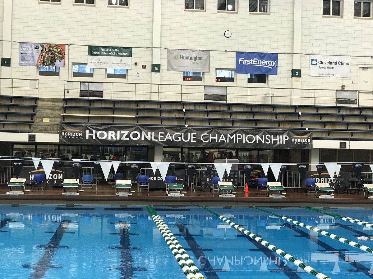HorizonLeague's tweet photo. The calm before the storm! The Horizon League Swimming and Diving Championships begin tomorrow! https://t.co/jroeLUccAG