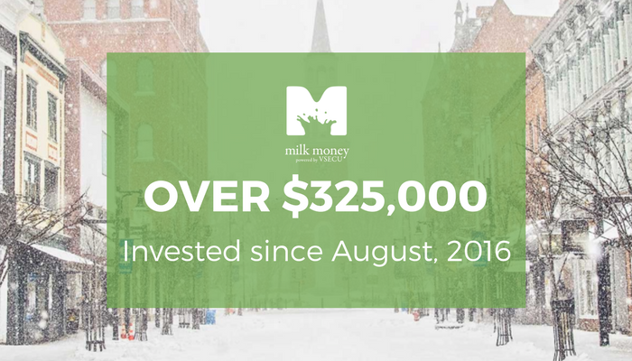 MilkMoneyVT's tweet photo. What is @MilkMoneyVT? A platform in #Vermont where #investors work toward their financial goals by investing in #localbusinesses they believe in. Get involved and #InvestVT! https://t.co/IBGnGHILS0 https://t.co/gHyQ5m9oAt