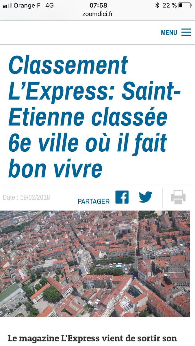 PerdriauGael's tweet photo. @saint_etienne_ , 6eme ville où il fait bon vivre en #France. #meteo, #culture , #etudiants , #securite , qualité de l’air, #immobilier ...
selon classement @LEXPRESS .
Vous aussi venez profiter de la qualité de vie de notre territoire, en @LoirePresse , en @auvergnerhalpes . https://t.co/hl9nRt7qTT