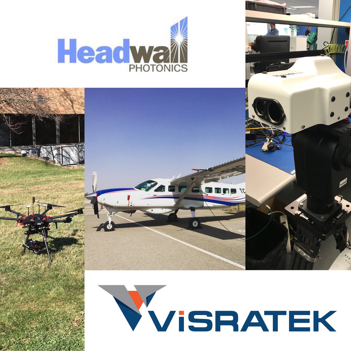 Headwall spectral imaging solutions... in the air/ on the ground. Brought to you by <a href="/visratek/">visratek - computer vision. perfected.</a> #hyperspectral #imaging #remotesensing #defense #security #ground #airborne #integration