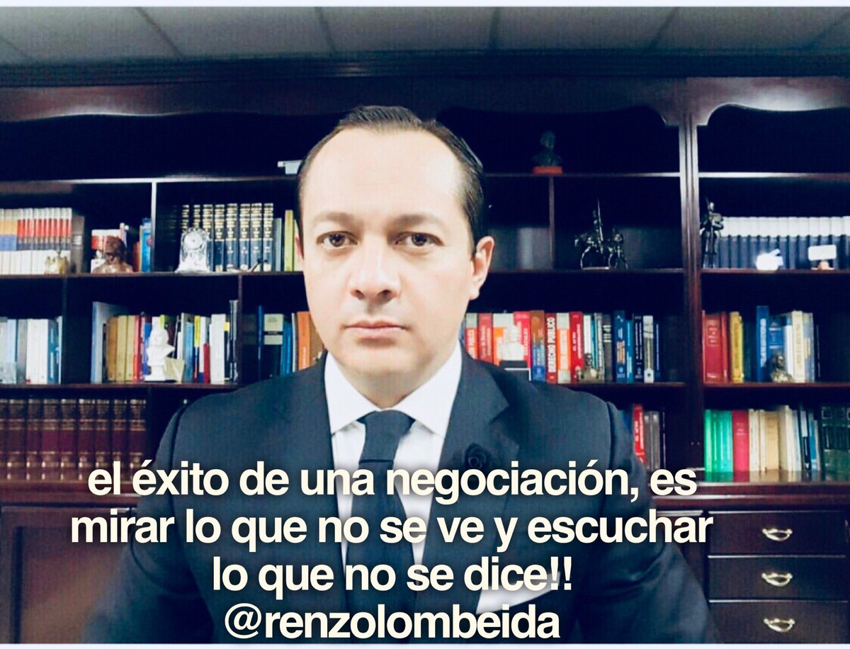 ...el éxito de una negociación, es mirar lo que no se ve y escuchar lo que no se dice...!!!  Saludos. #DíaDelAbogado